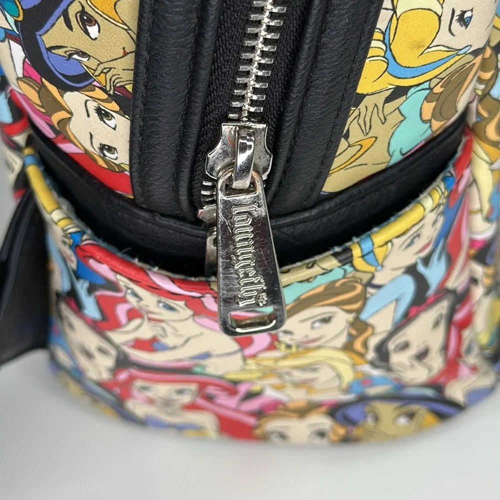 Loungefly Disney RARE Princesses Cinderella, Jasmine, Snow White, Mini Backpack